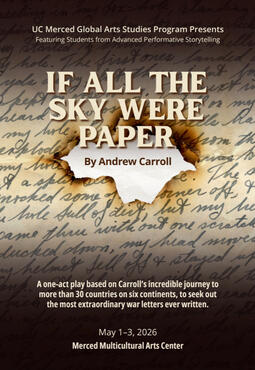 UC Merced 2026 - "If All The Sky Were Paper" by Andrew Carroll - Playbill