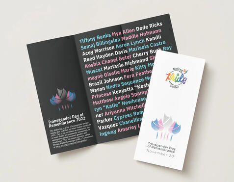 TDOR 2022 - Brochure in Partnership with Merced Pride Center