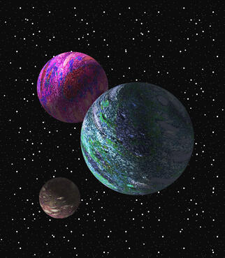 3D Planets - Surrealist 3D in Adobe Illustrator