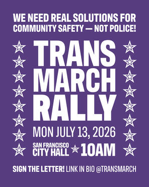 Trans March Rally Flyer - Layout Design (Digital, Brand Design by Greg Traverso)