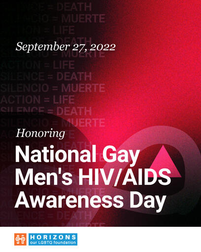 Horizons Foundation - National HIV/AIDS Awareness Day Social Media Graphic, 2022