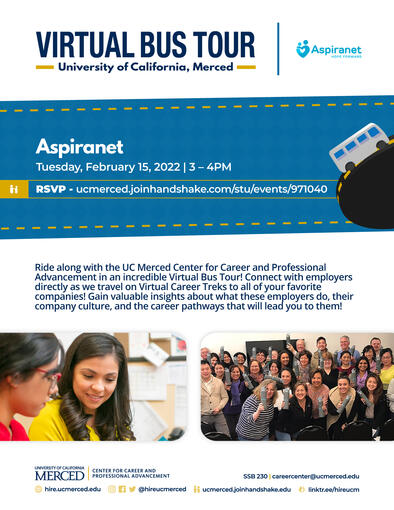 UC Merced - Virtual Bus Tour - Aspiranet