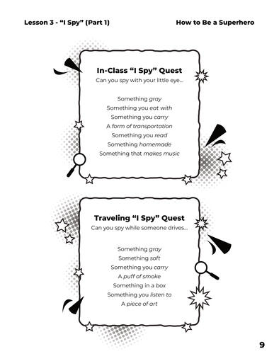 UC Merced Children's Opera - "How To Be A Superhero" Teaching Kit - Page 9