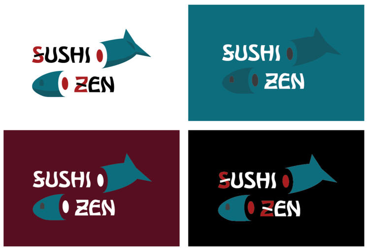 LogoADay - SushiZen Logo Alts (2020)