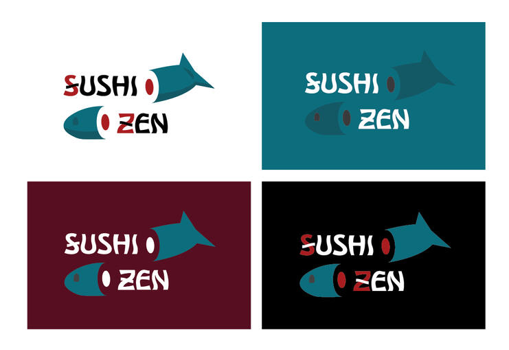 LogoADay - SushiZen - Logo Alts